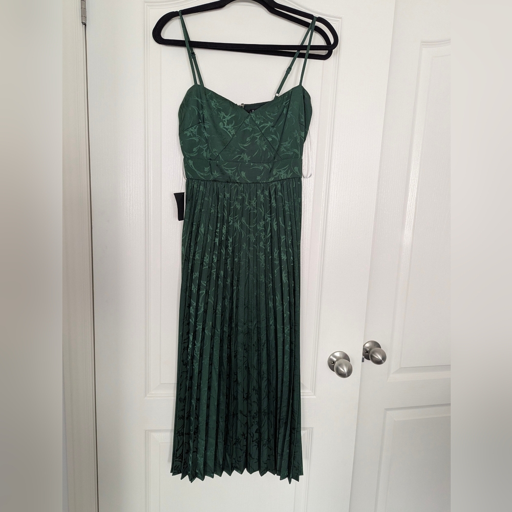 Lulu's Forest Green Floral Maxi Dress - Picture 4 of 4
